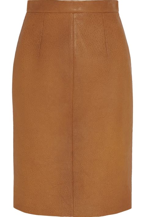 miu miu leather skirt|miumiu pencil skirt.